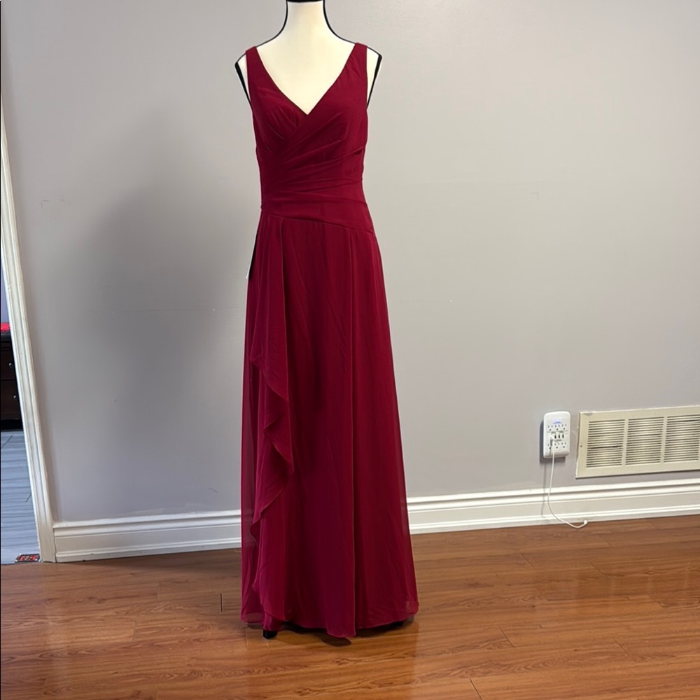 Burgundy Bridesmaid Dress / Evening Gown